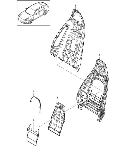 Diagram 817-004 Porsche Cayman S 3.4L 987C 2005-08 Body