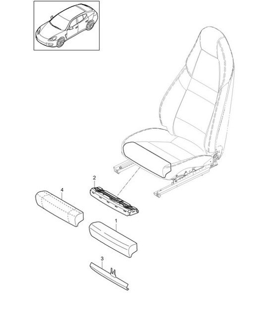 Diagram 817-024 Porsche Cayenne S 4.5L V8 2003>> Body
