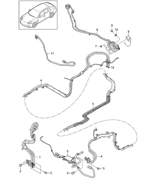 Diagram 901-031 Porsche Cayenne E-Hybrid V6 3.0L 470Hp 