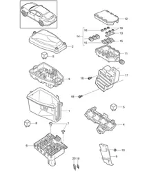 Électricité centrale / Boîte à fusibles Panamera 970 (G1) 2010-16