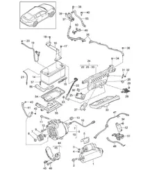 Motorino d'avviamento/Alternatore/Batteria/Distributore di potenza Panamera 970 (G1) 2010-16