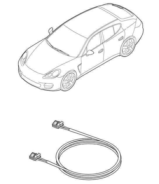 光纤波导体 Panamera 970 (G1) 2010-16