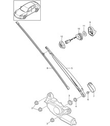 Tergicristallo posteriore Panamera 970 (G1) 2010-16