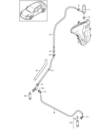 Headlight washer system (PR:288) Panamera 970 (G1) 2010-16 Headlight washer system (PR:288) Panamera 970 (G1) 2010-16