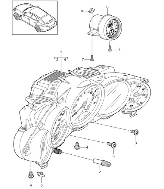 Diagram 906-000 Porsche Taycan (9J1) MK1 2020-2024 