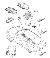 Telefon / Verstärker / Antennenverstärker / Leitungen / Antenne / Video Panamera 970 (G1) 2010-16