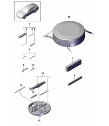 Cric à outils Panamera 971.1 (G2) 2017-20