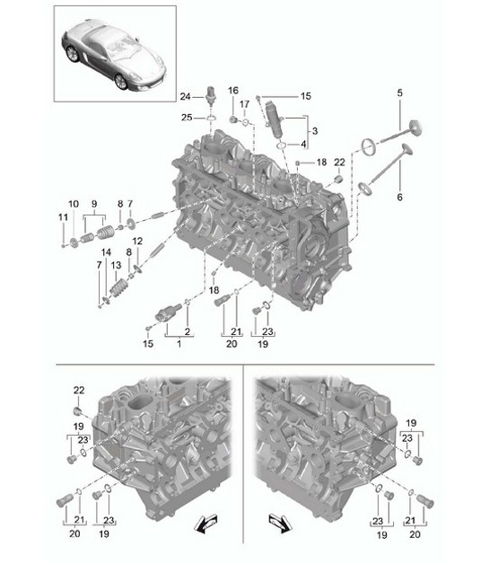 Diagram 103-005 Porsche Cayenne S V8 4.2L Diesel 382HP Engine
