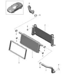 Mittelkühler (PR:153) 981 Boxster / Boxster S 2012-16