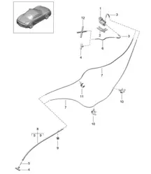 Sistema de escape Sport / Control (PR:XLF) 981 Boxster / Boxster S 2012-16