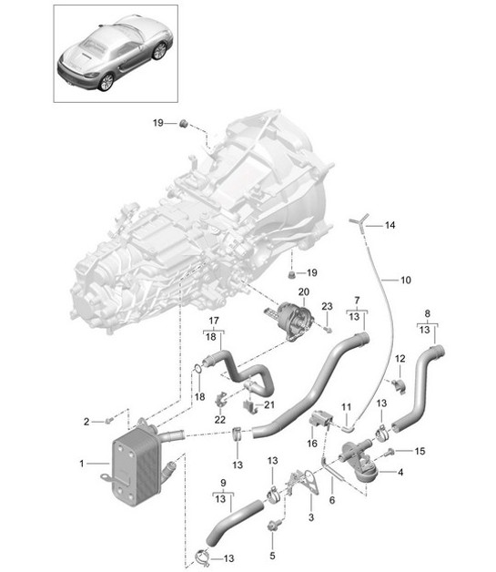 Diagram 302-020 Porsche 918 Spyder 2014-2015 