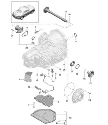 - PDK - Getriebe / Einzelteile (Modell: CG205,CG225) 981 Boxster / Boxster S 2012-16