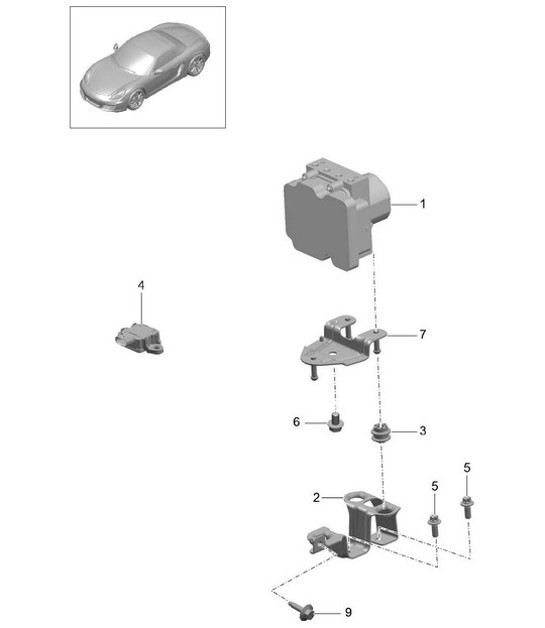 Diagram 605-000 Porsche 993 (911) TURBO S 1994-97 Wheels, Brakes