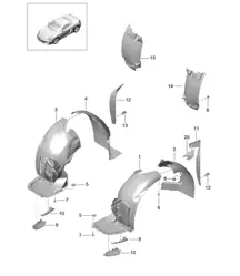 Rivestimenti / Passaruota 981 Boxster / Boxster S 2012-16