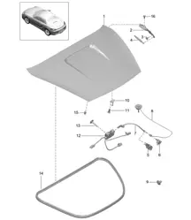 Cache - ARRIÈRE - 981 Boxster / Boxster S 2012-16