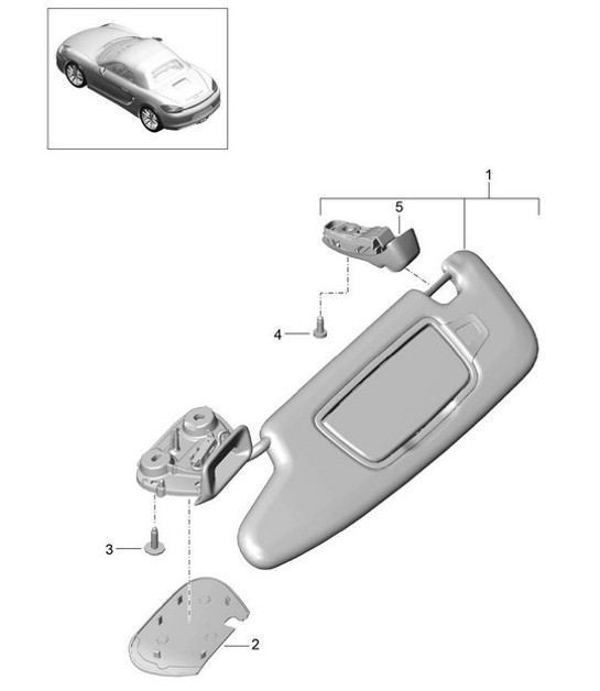 Diagram 807-065 Porsche 356 (1950-1965) Body