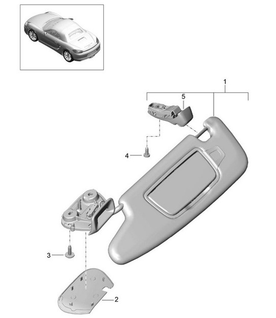 Diagram 807-067 Porsche Cayenne 92A (958) 2010-2017 Body