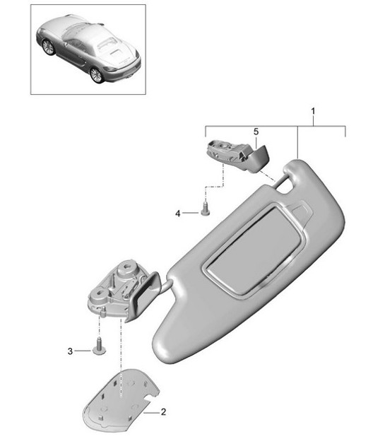 Diagram 807-068 Porsche Boxster 986/987/981 (1997-2016) Body