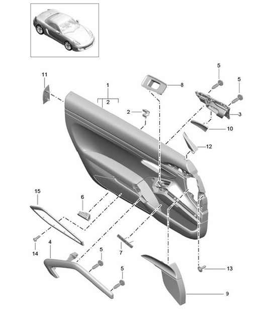 Diagram 808-006 Porsche 991 (911) MK1 2012-2016 Body