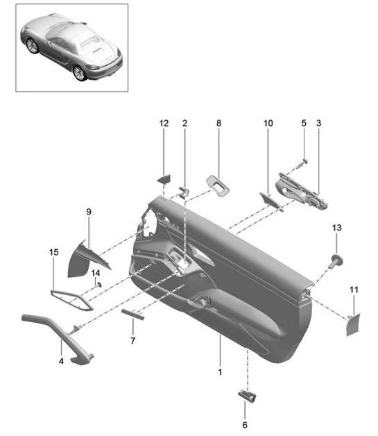 Diagram 808-085 Porsche 997 (911) MK2 2009-2012 Body