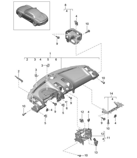 Diagram 809-000 Porsche Taycan Turbo 