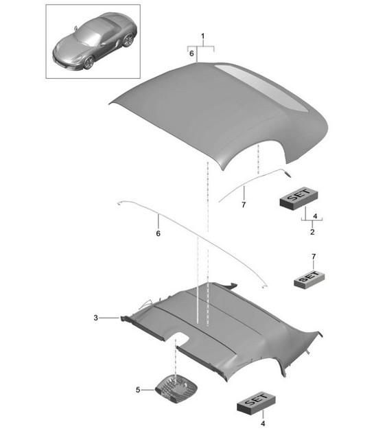Diagram 811-000 Porsche Macan (95B) MK2 2019-2021 
