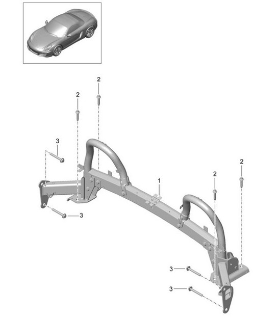Roll bar 981 Boxster / Boxster S 2012-16