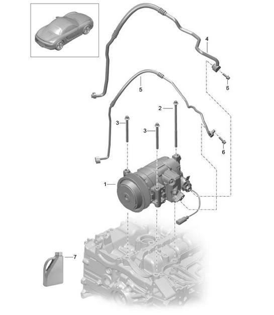 Compressore/Climatizzatore 981 Boxster/Boxster S 2012-16