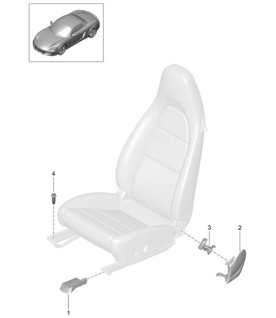 Diagram 817-000 Porsche Boxster 986/987/981 (1997-2016) Body