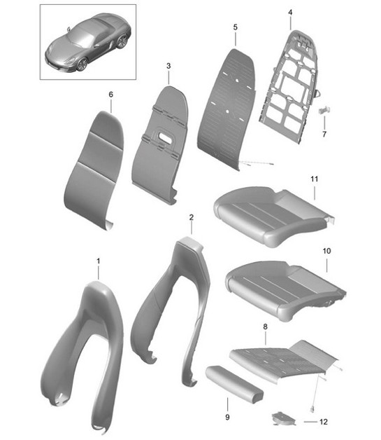 Diagram 817-002 Porsche 991 (911) MK1 2012-2016 Body