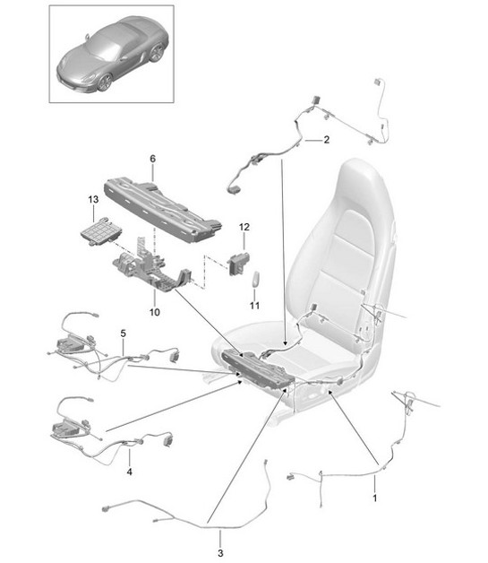 Diagram 817-025 Porsche Cayenne S/GTS 4.8L 2007>> Body