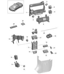 Système électrique central / Tableau de bord 981 Boxster / Boxster S 2012-16