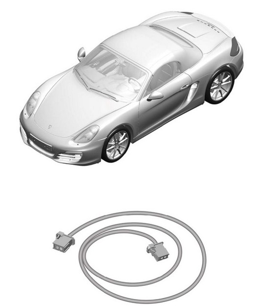 Conduttore d'onda in fibra ottica 981 Boxster / Boxster S 2012-16