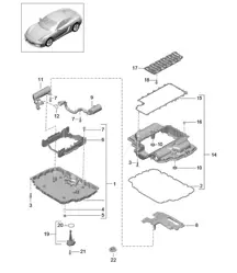 Ölwanne 981C Cayman / Cayman S 2014-16