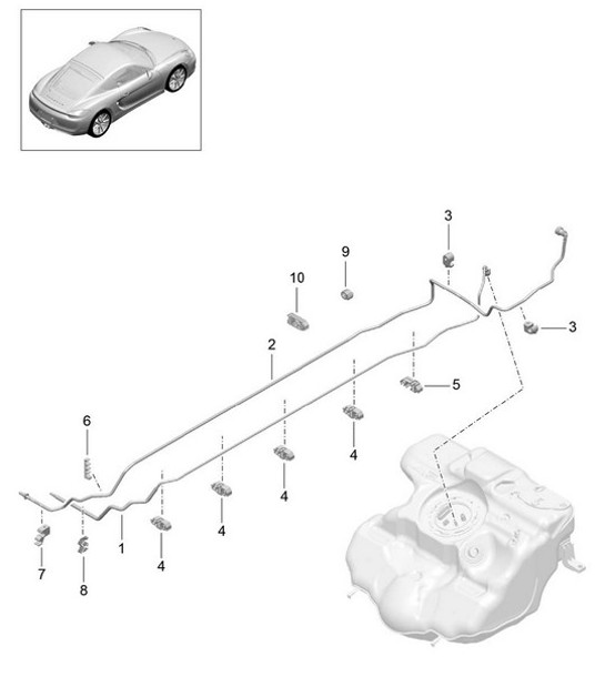 Diagram 201-005 Porsche Carrera GT 