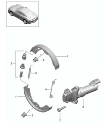 Parking brake 981C Cayman / Cayman 2014-16 Parking brake 981C Cayman / Cayman 2014-16