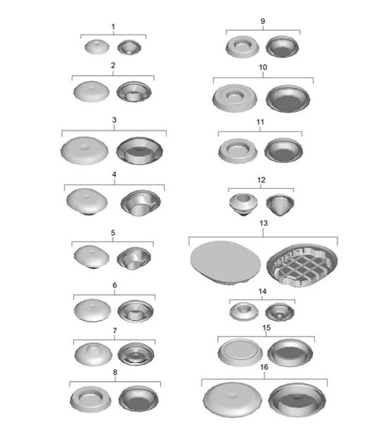 Diagram 801-002 Porsche Cayman 2.7L 987C 2006-08 Body