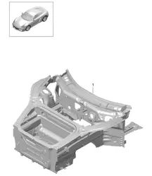 Front end (complete) 981C Cayman / Cayman S 2014-16