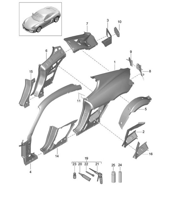 Diagram 801-050 Porsche Taycan (9J1) MK2 2024>> 