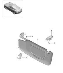 Sonnenblenden (PR:XMP,XLU) 981C Cayman / Cayman S MJ 2016>>