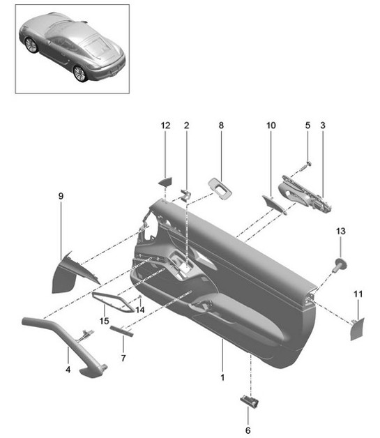 Diagram 808-000 Porsche Cayenne 3.0L Diesel 2007>> Body
