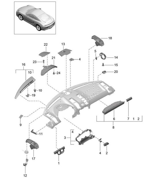Diagram 809-005 Porsche Panamera 4 2.9L V6 