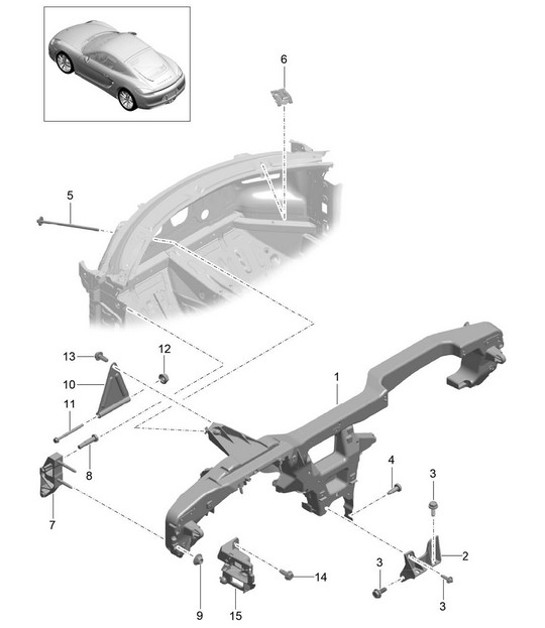 Diagram 809-015 Porsche 992 (911) Dakar 3.0L 