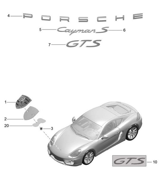 Diagram 810-000 Porsche 996 GT2 2001-05  车身