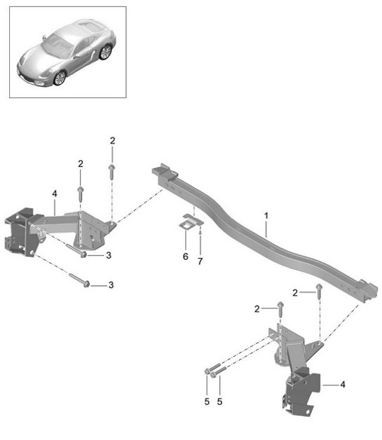 Diagram 812-005 Porsche Cayman 987C/981C (2005-2016) Body