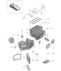 Klimaanlage und Einzelteile 981C Cayman / Cayman S 2014-16