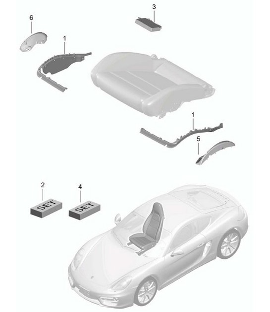 Diagram 817-009 Porsche 996 C2 3.6L 09/01-2005 Body