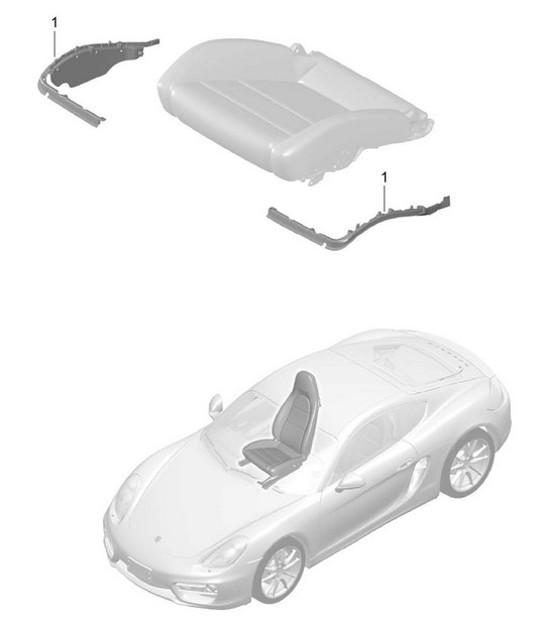 Diagram 817-024 Porsche Cayman 2.9L 987C MKII 2009-12 Body