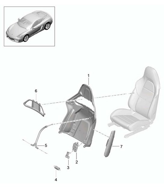Diagram 817-064 Porsche 911 & 912 (1965-1989) Body