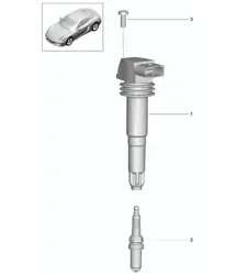 Zündanlage 981C Cayman / Cayman S 2014-16